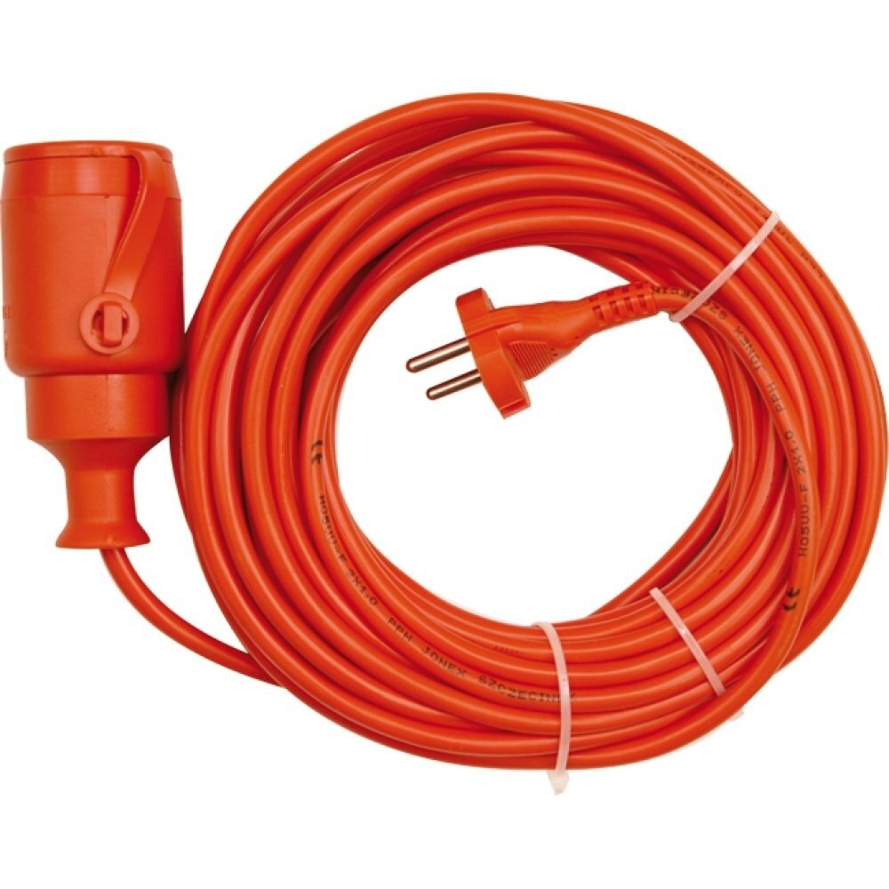 Prailginimo kabelis su lizdu 2x1 mm² 10m (oranžinis) Prailginimo kabelis su lizdu 2x1 mm² 10m (oranžinis)