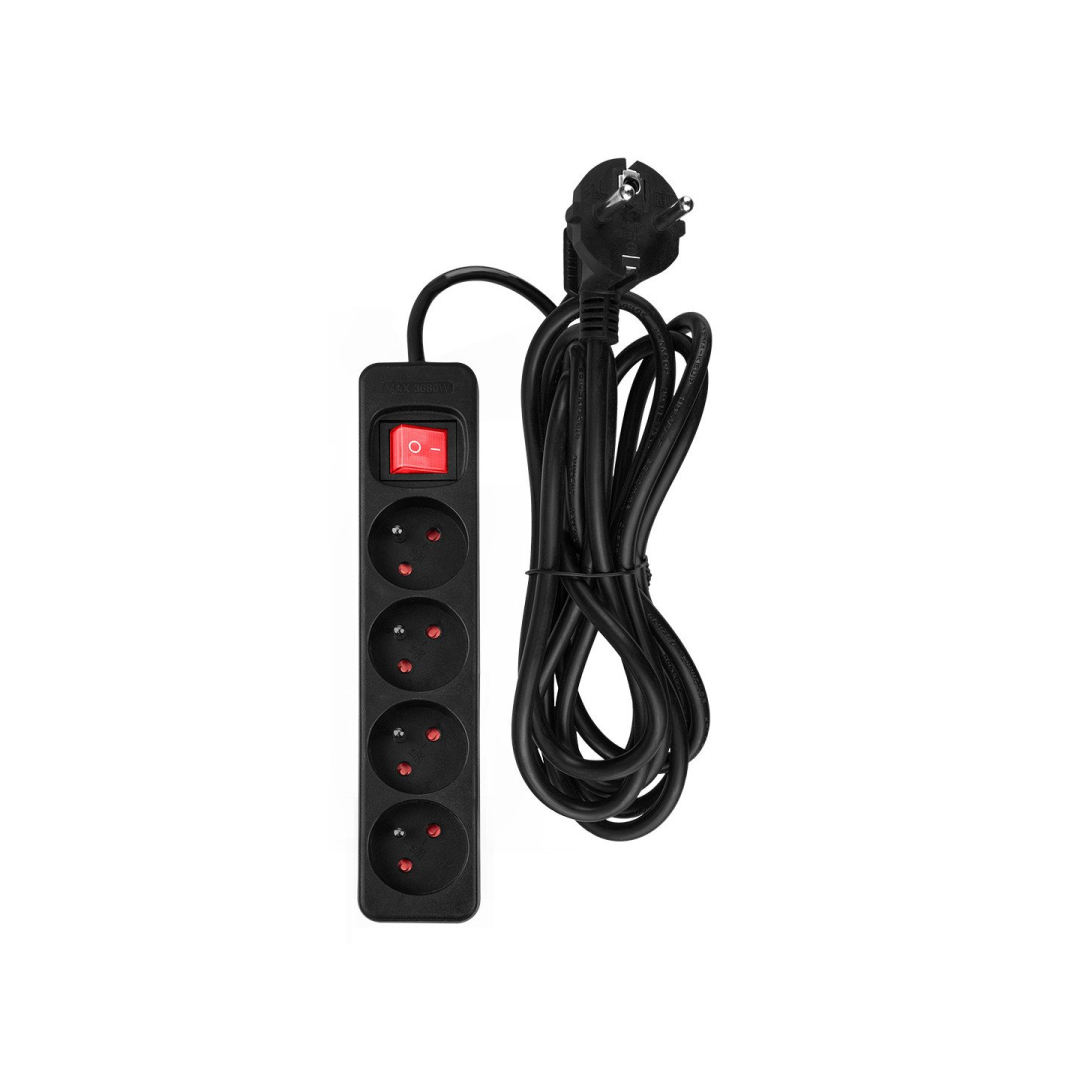 Prailginamasis laidas 3m, 3x1,5mm2, 4G, juodas, ON/OFF Prailginamasis laidas 3m, 3x1,5mm2, 4G, juodas, ON/OFF