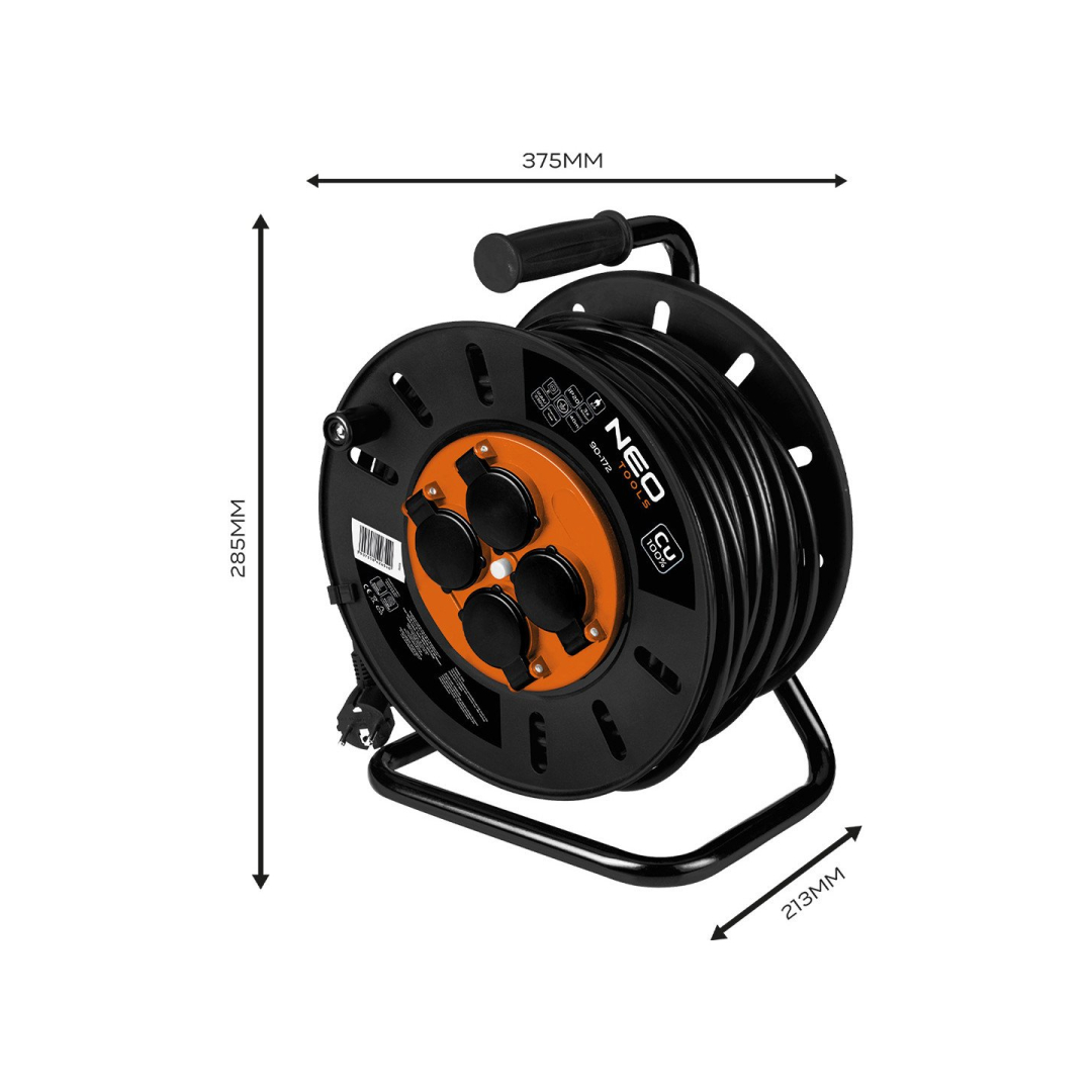 Prailginimo kabelio ritė 40m, 3x1,5mm2 6