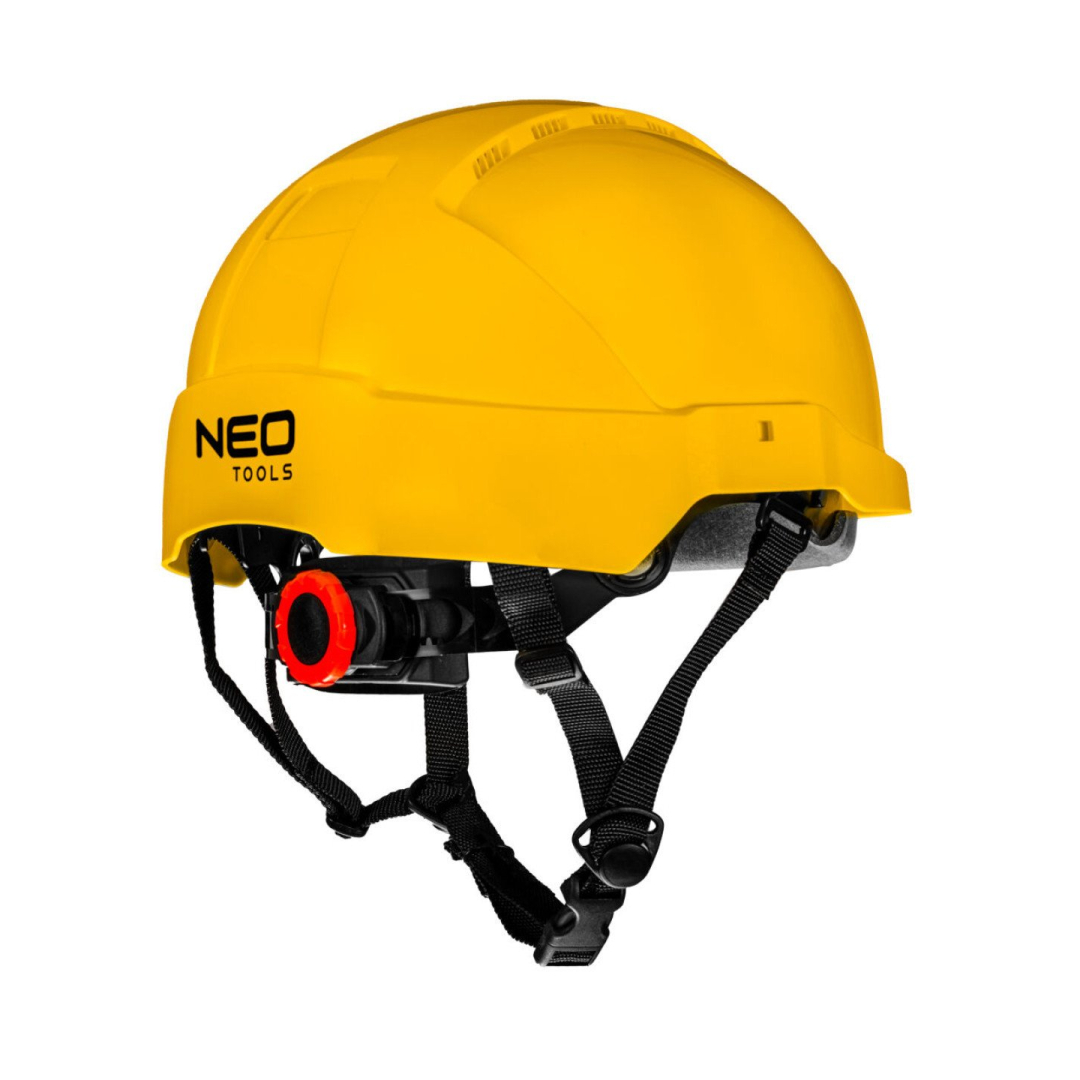 Pramoninis šalmas darbui aukštyje, geltonos spalvos 1