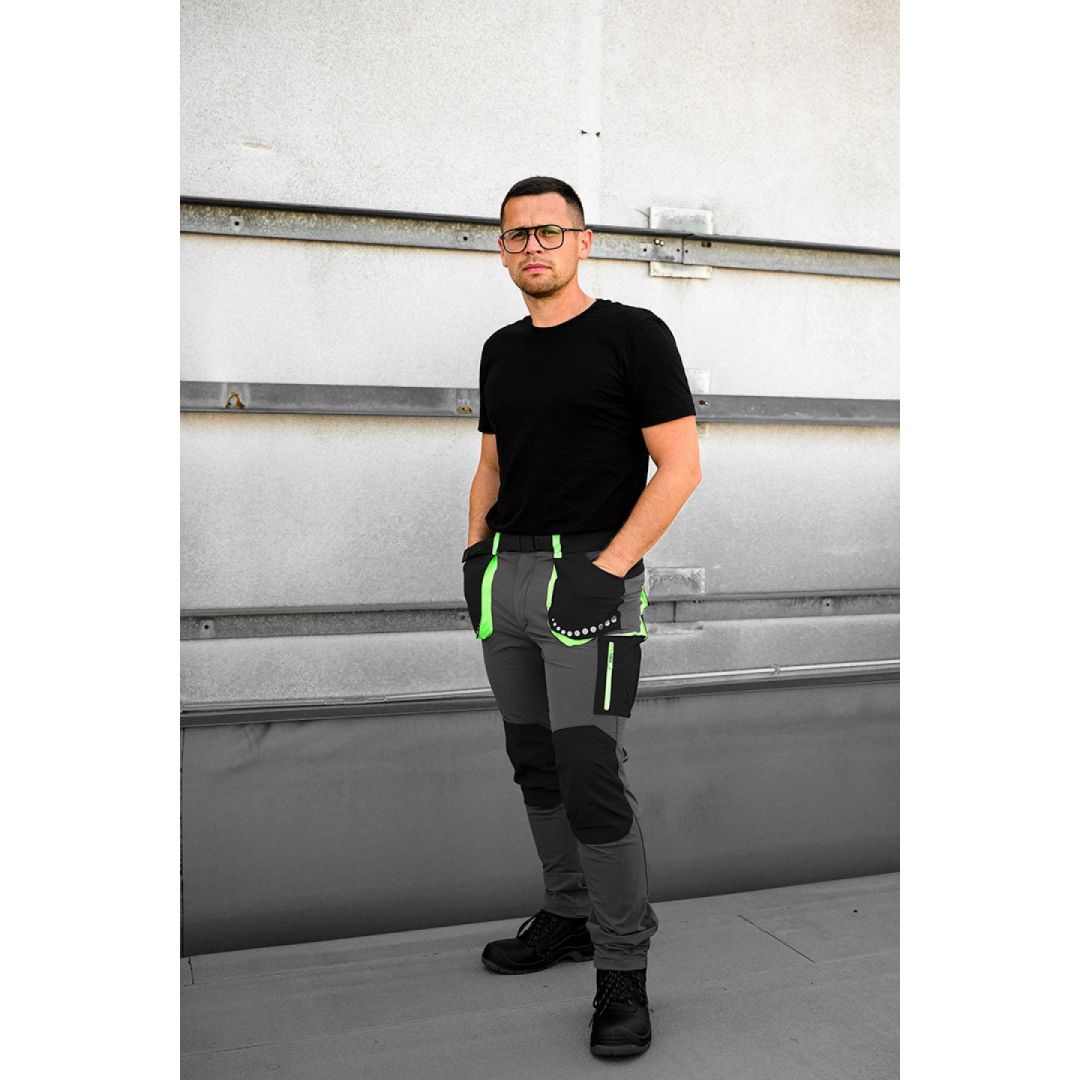 PREMIUM darbinės kelnės, 4 kryptimis, juodos, dydis L 2