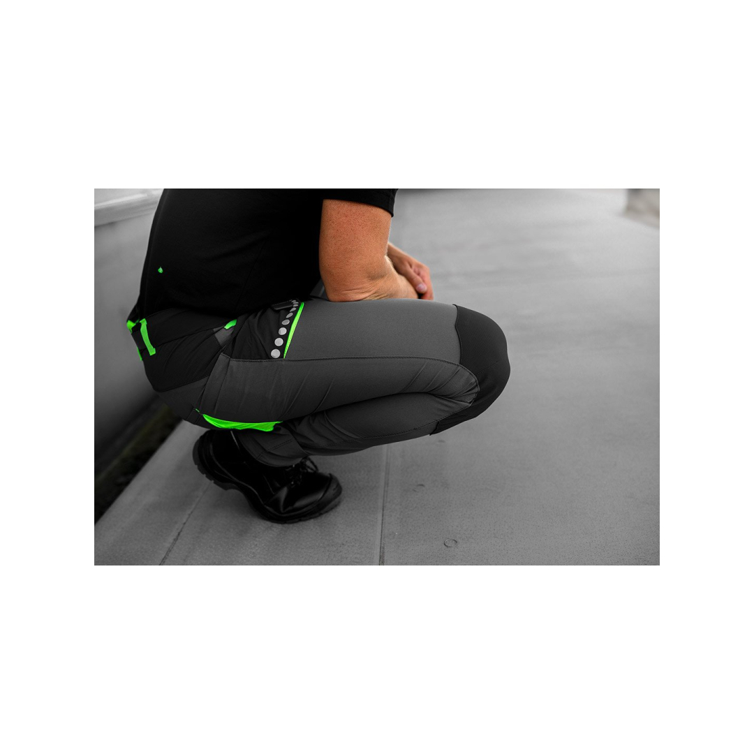 PREMIUM darbinės kelnės, 4 kryptimis, juodos, dydis M 3 PREMIUM darbinės kelnės, 4 kryptimis, juodos, dydis M 3