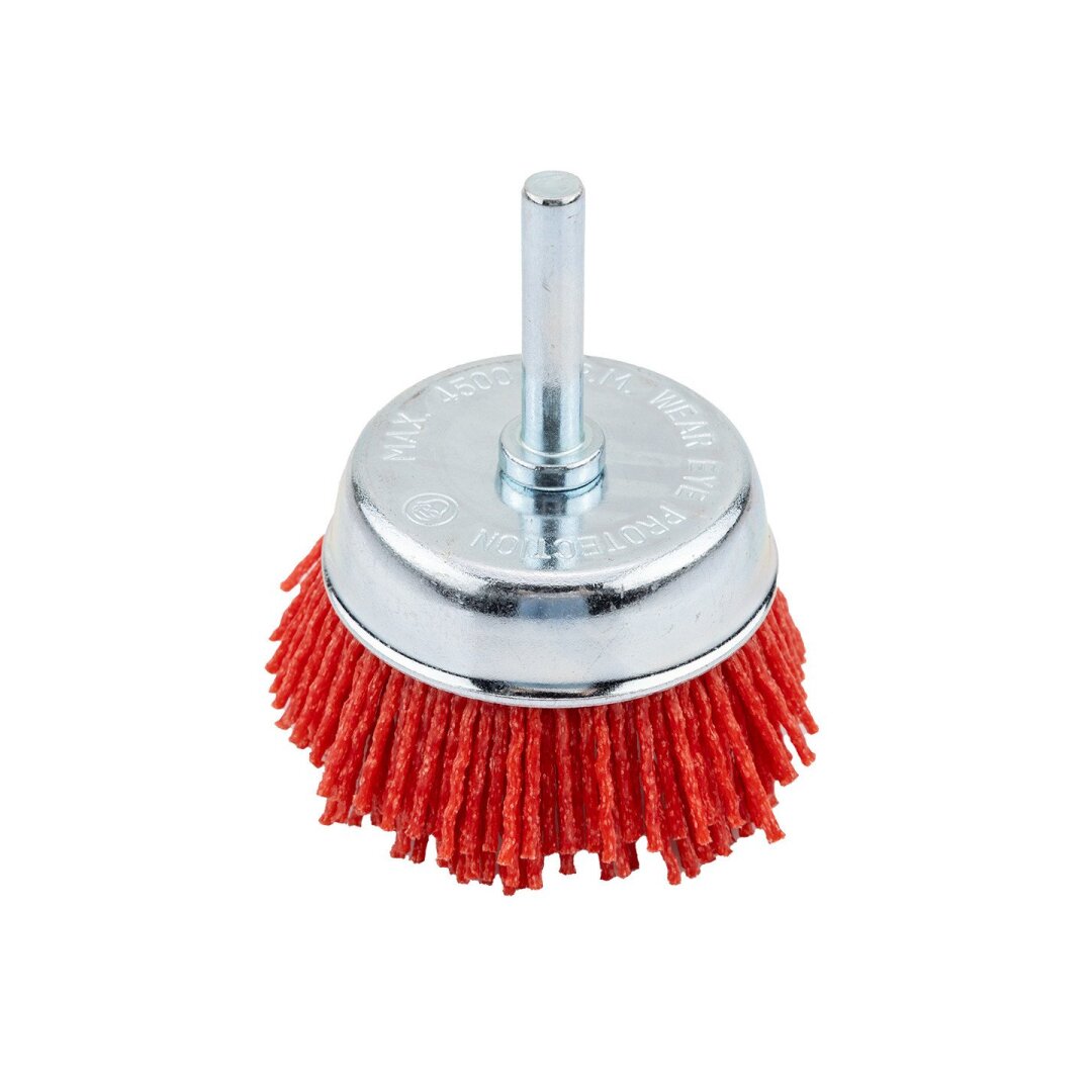 Priekyje pritvirtintas nailono šepetėlis 65 mm, su 6 mm