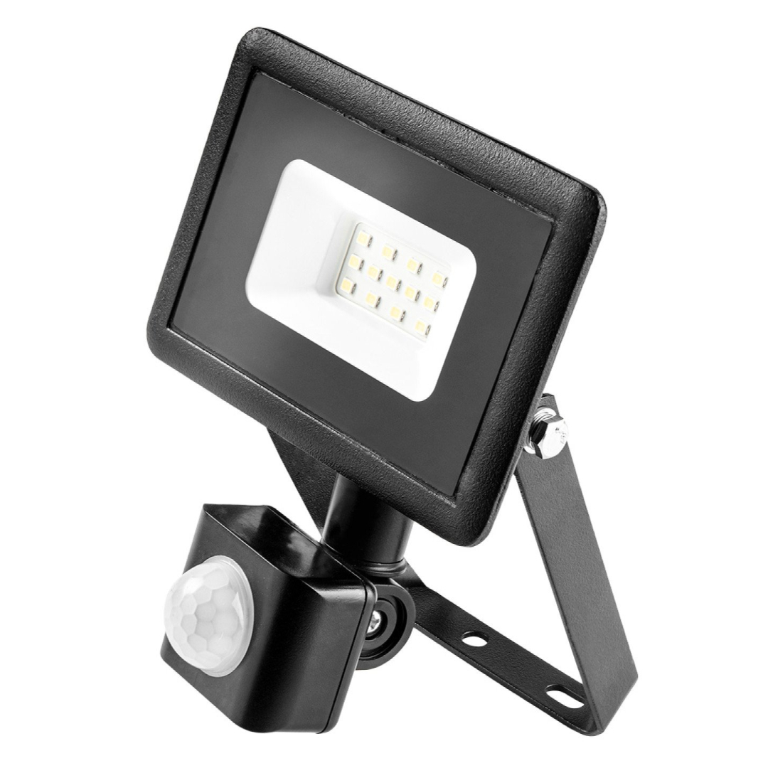 Prožektorius su judesio jutikliu SMD 10W 800 lm 230V 2