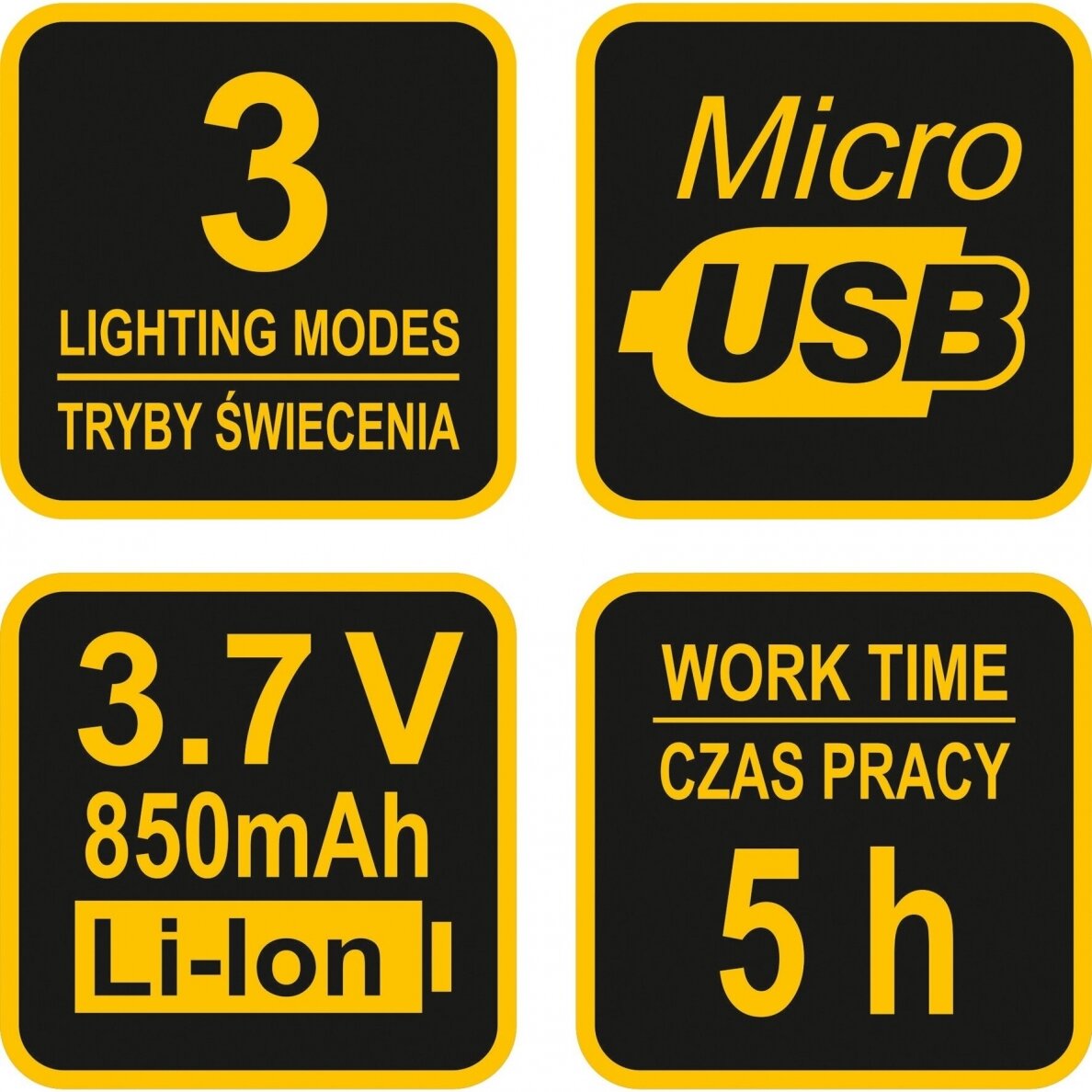 Prožektorius dedamas ant galvos XPE CREE 3W 4 SMD LED Li-Ion AKU USB (88677) 6 Prožektorius dedamas ant galvos XPE CREE 3W 4 SMD LED Li-Ion AKU USB (88677) 6