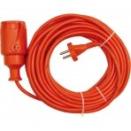 Prailginimo kabelis su lizdu 2x1 mm² 10m (oranžinis)