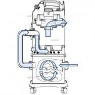 Pramoninis dulkių siurblys, vandens filtras, Dedra DED6602, 1,4 kW