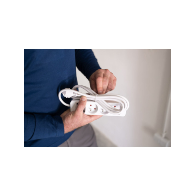 Prailginamasis laidas 1,5 m, 3x1,5 mm2, 3G, baltas, ON/OFF 3 Prailginamasis laidas 1,5 m, 3x1,5 mm2, 3G, baltas, ON/OFF 3