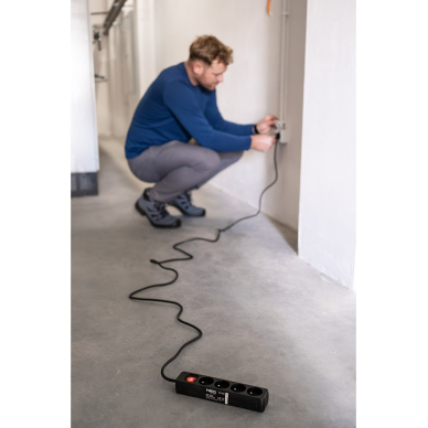 Prailginamasis laidas 3m, 3x1,5mm2, 3G, juodas, ON/OFF 1 Prailginamasis laidas 3m, 3x1,5mm2, 3G, juodas, ON/OFF 1