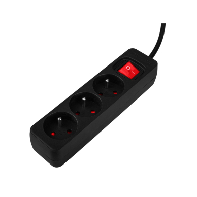 Prailginamasis laidas 3m, 3x1,5mm2, 3G, juodas, ON/OFF 6 Prailginamasis laidas 3m, 3x1,5mm2, 3G, juodas, ON/OFF 6