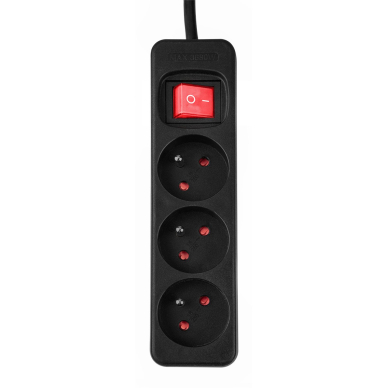 Prailginamasis laidas 3m, 3x1,5mm2, 3G, juodas, ON/OFF 7 Prailginamasis laidas 3m, 3x1,5mm2, 3G, juodas, ON/OFF 7