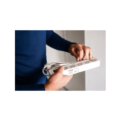 Prailginamasis laidas 3m, 3x1,5mm2, 5G, baltas, ON/OFF 2 Prailginamasis laidas 3m, 3x1,5mm2, 5G, baltas, ON/OFF 2