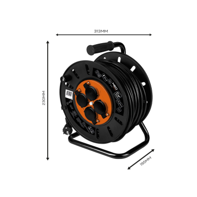 Prailginimo kabelio ritė 30m, 3x2,5mm2 6 Prailginimo kabelio ritė 30m, 3x2,5mm2 6