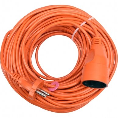 Prailginimo kabelis su lizdu 2x1 mm² 10m (oranžinis) 2