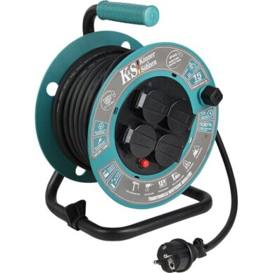 Prailginimo laidas su rite KONNER & SOHNEN KS-CR-15M, 15 m