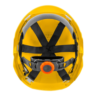 Pramoninis šalmas darbui aukštyje, geltonos spalvos 2