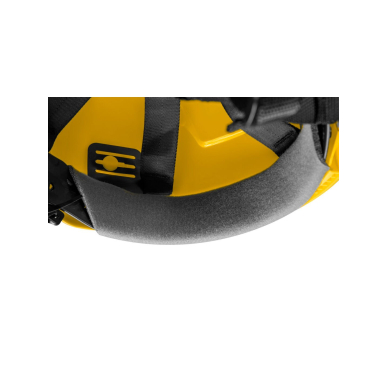 Pramoninis šalmas darbui aukštyje, geltonos spalvos 6 Pramoninis šalmas darbui aukštyje, geltonos spalvos 6