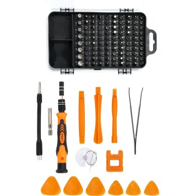 Precizinai atsuktuvai+antgaliai110vnt