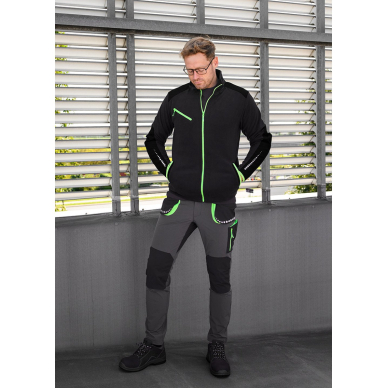 PREMIUM darbinės kelnės, 4 kryptimis, juodos, dydis XXL 1 PREMIUM darbinės kelnės, 4 kryptimis, juodos, dydis XXL 1