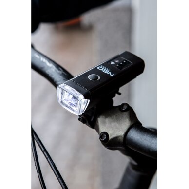 Priekinis ciklo žibintas, 400lm 1 Priekinis ciklo žibintas, 400lm 1