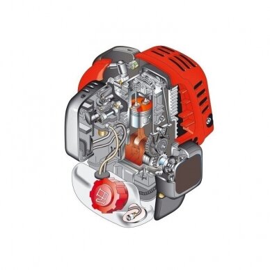 Profesionalus benzininis trimeris - krūmapjovė DOLMAR MS-4300.4 U, keturtaktis variklis 4