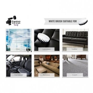 Profesionalus valymo šepetys Premium Drill Brush - vidutiniškai minkštas, geltonas, 10 cm 3 Profesionalus valymo šepetys Premium Drill Brush - vidutiniškai minkštas, geltonas, 10 cm 3