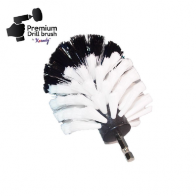 Profesionalus valymo šepetys Premium Drill Brush - ypač minkštas, baltas, Original 1 Profesionalus valymo šepetys Premium Drill Brush - ypač minkštas, baltas, Original 1