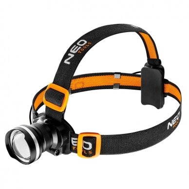 Prožektorius ant galvos Neo tools CREE R5, 400lm 3xAAA