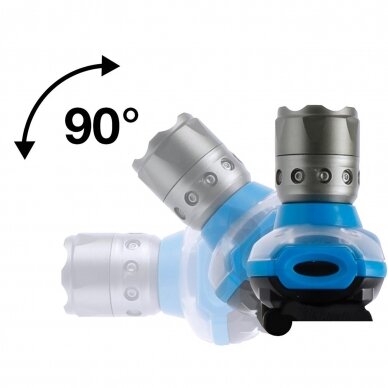 Prožektorius dedamas ant galvos | su fokusavimu | 3 W (85327) 3 Prožektorius dedamas ant galvos | su fokusavimu | 3 W (85327) 3