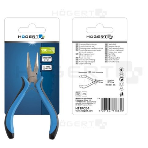 Precizinės replės ilganosės universalios 130mm 1 Precizinės replės ilganosės universalios 130mm 1