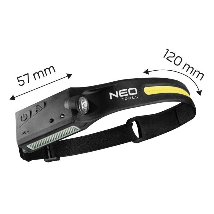 Prožektorius ant galvos Neo tools 99-097, kraunamas USB 1