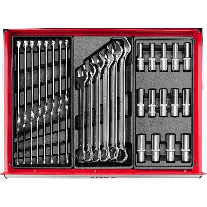 Profesionali įrankių spintelė Yato su 177 įrankiais, 6 stalčiais 7 Profesionali įrankių spintelė Yato su 177 įrankiais, 6 stalčiais 7