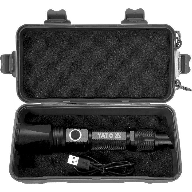 Prožektorius 10W 900LM IP64, LI-ION 3,7V 2200MAH  200M, POWERBANK, ZOOM | Akumuliatorinis (YT-08559)