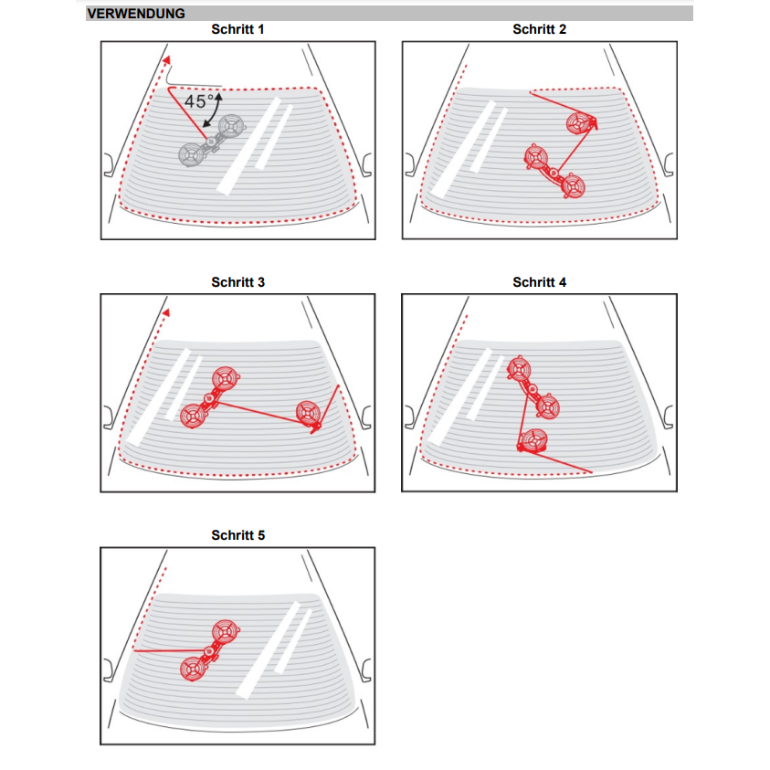 Priekinio stiklo montavimo rinkinys (69506) 3 Priekinio stiklo montavimo rinkinys (69506) 3