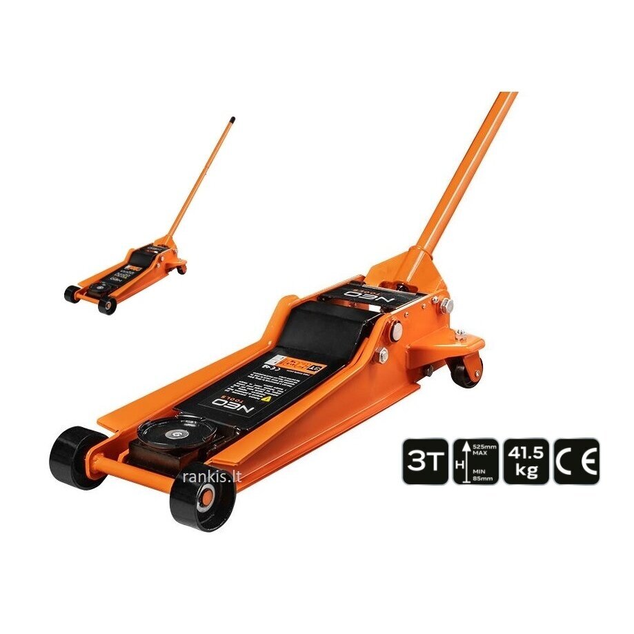 Profesionalus žemo profilio domkratas NEO 11-732, 3T, 85–525 mm Profesionalus žemo profilio domkratas NEO 11-732, 3T, 85–525 mm