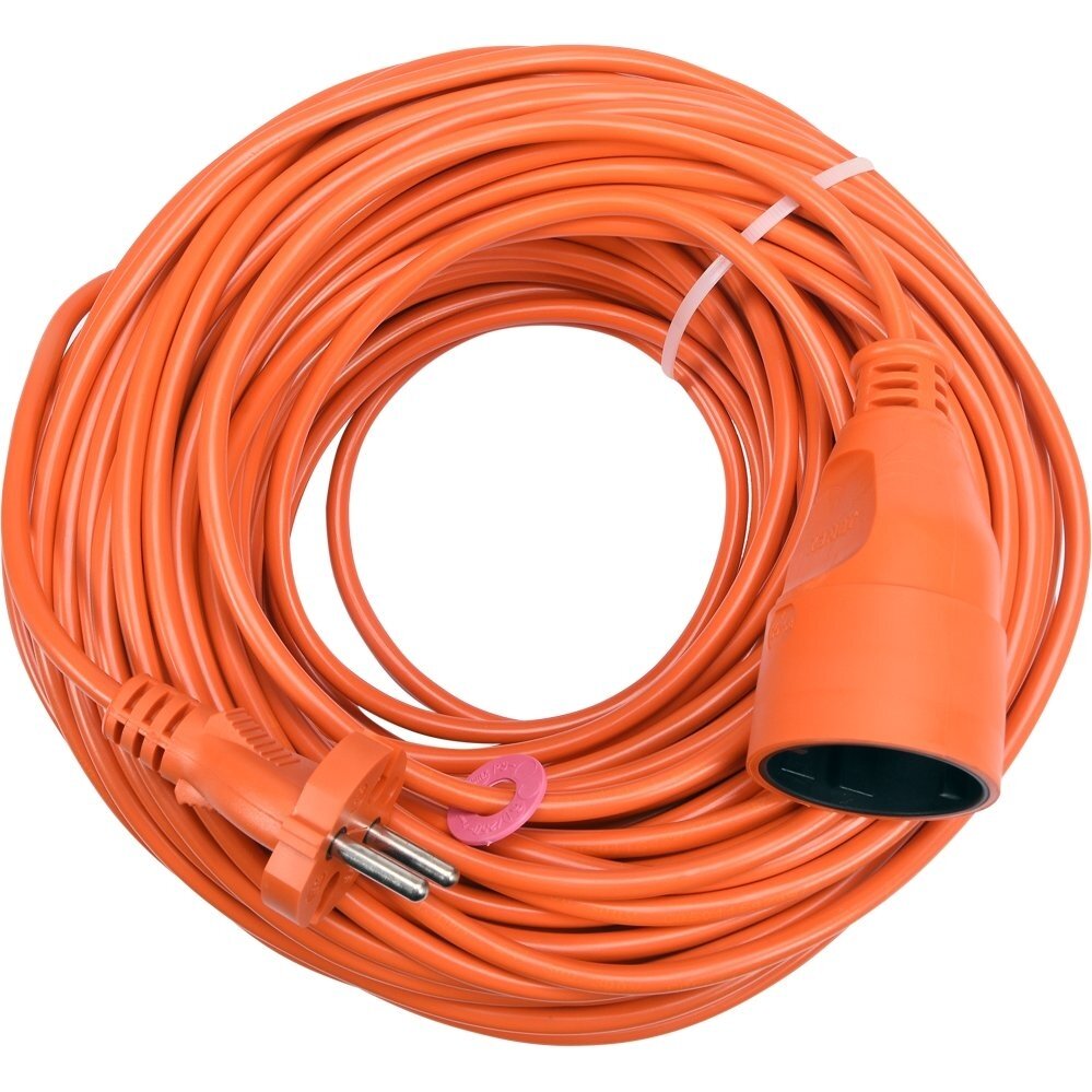 Prailginimo kabelis su lizdu 2x1 mm² 10m (oranžinis) 2 Prailginimo kabelis su lizdu 2x1 mm² 10m (oranžinis) 2