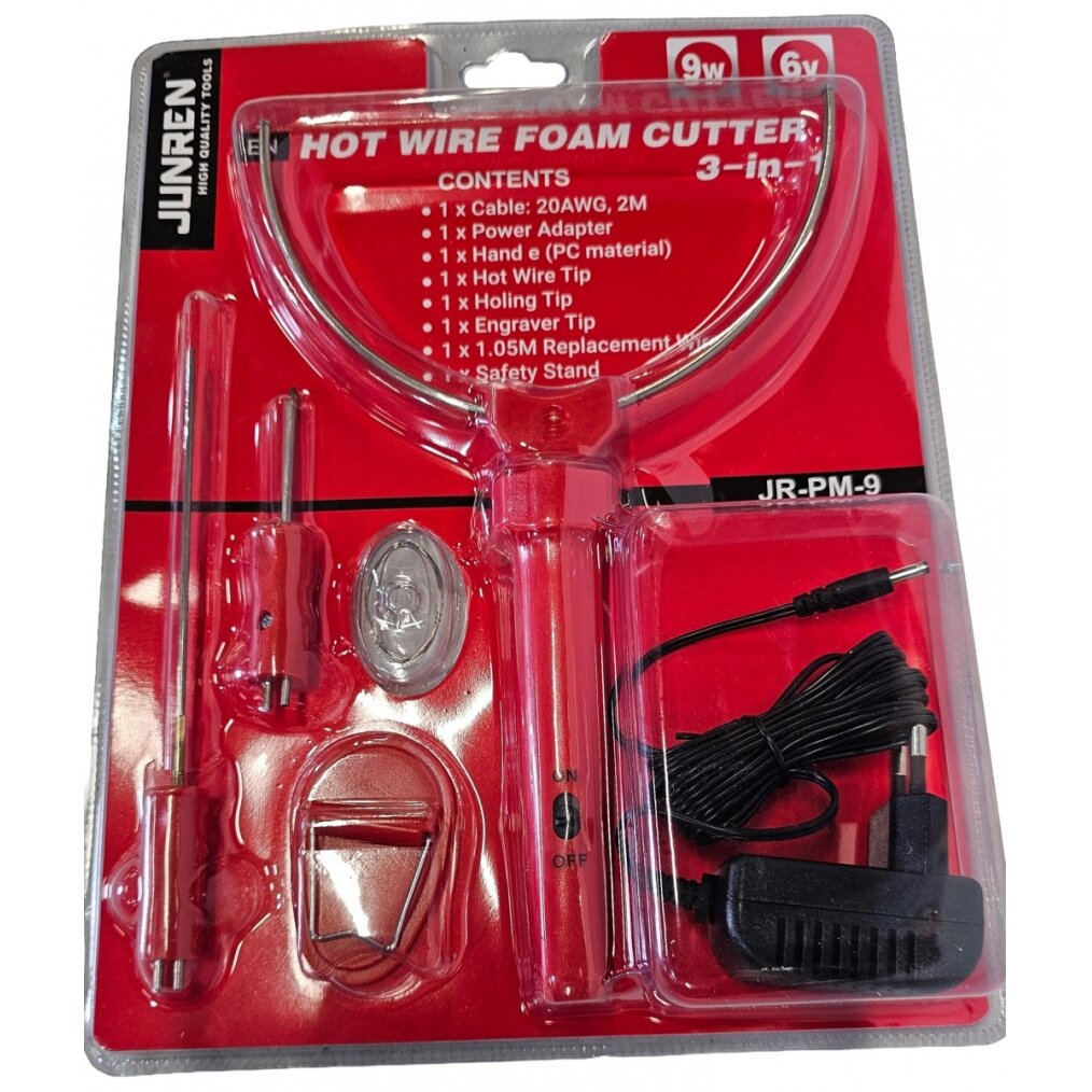 Putų polistirolo pjaustyklė - pirografas | 3 pjovimo antgaliai (H1212)