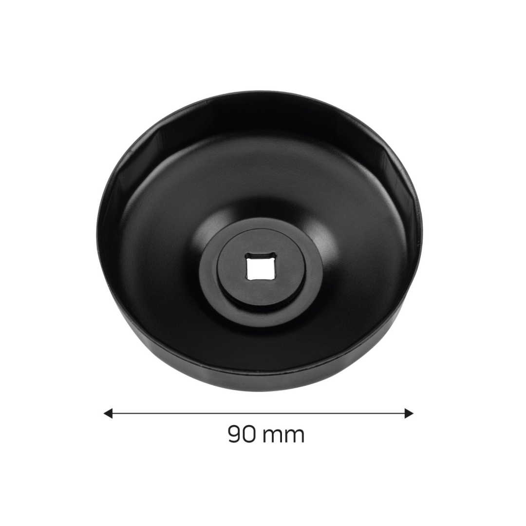 Puodelio tipo alyvos filtro veržliaraktis 90 mm, 15-taškų 6 Puodelio tipo alyvos filtro veržliaraktis 90 mm, 15-taškų 6