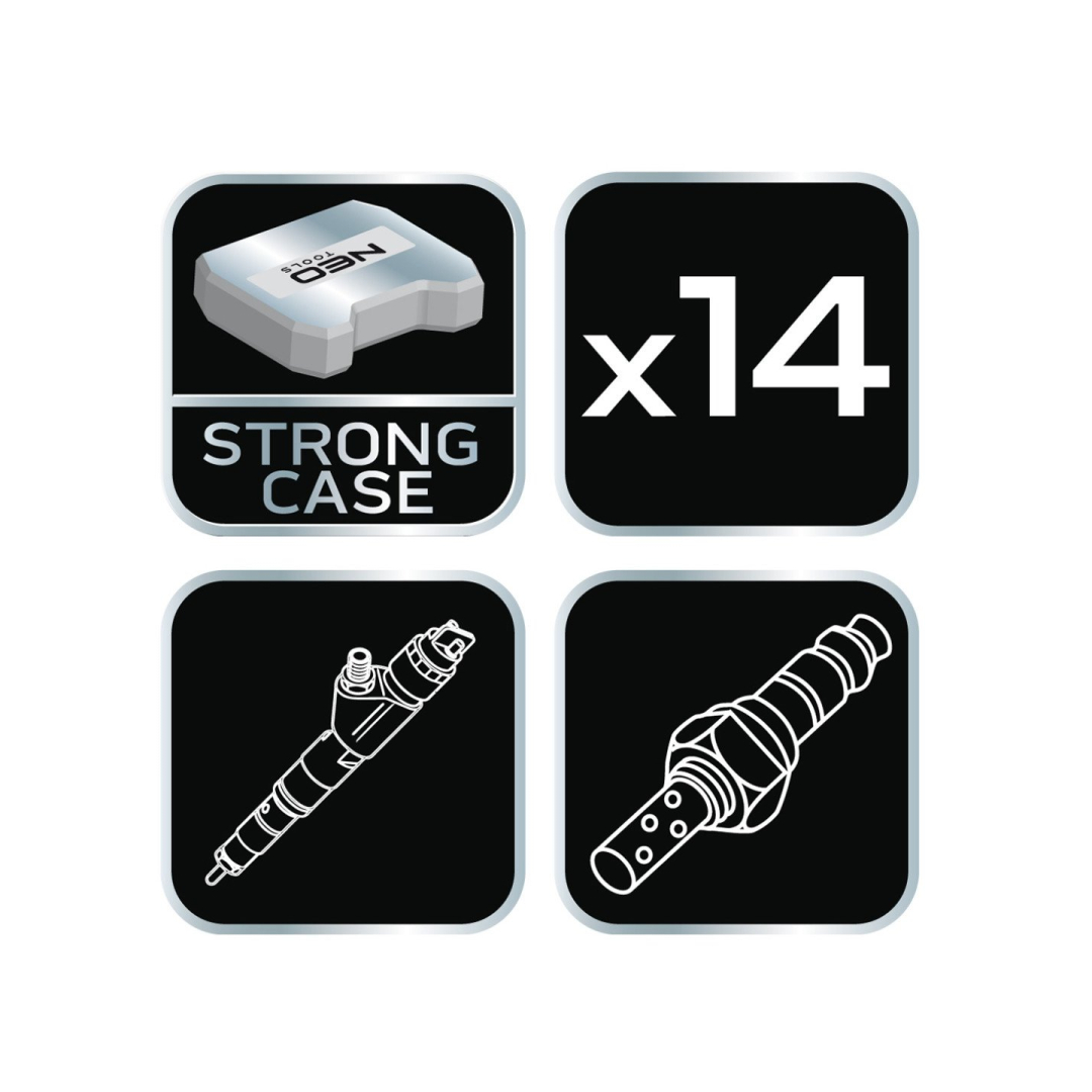 Purkštuvo / deguonies jutiklio lizdas, 14 vnt. rinkinys 7