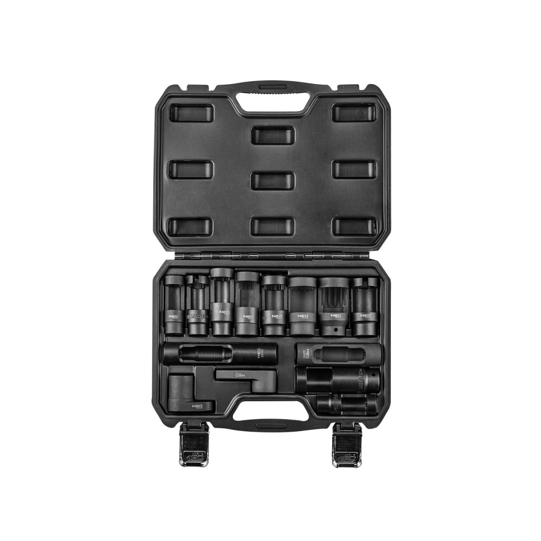 Purkštuvo / deguonies jutiklio lizdas, 14 vnt. rinkinys Purkštuvo / deguonies jutiklio lizdas, 14 vnt. rinkinys