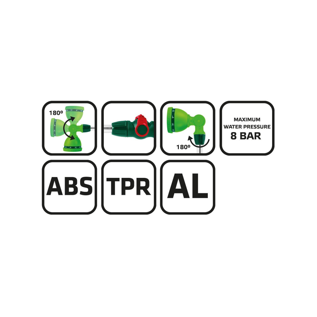 Purškimo antgalis 10 funkcijų 16colio 8