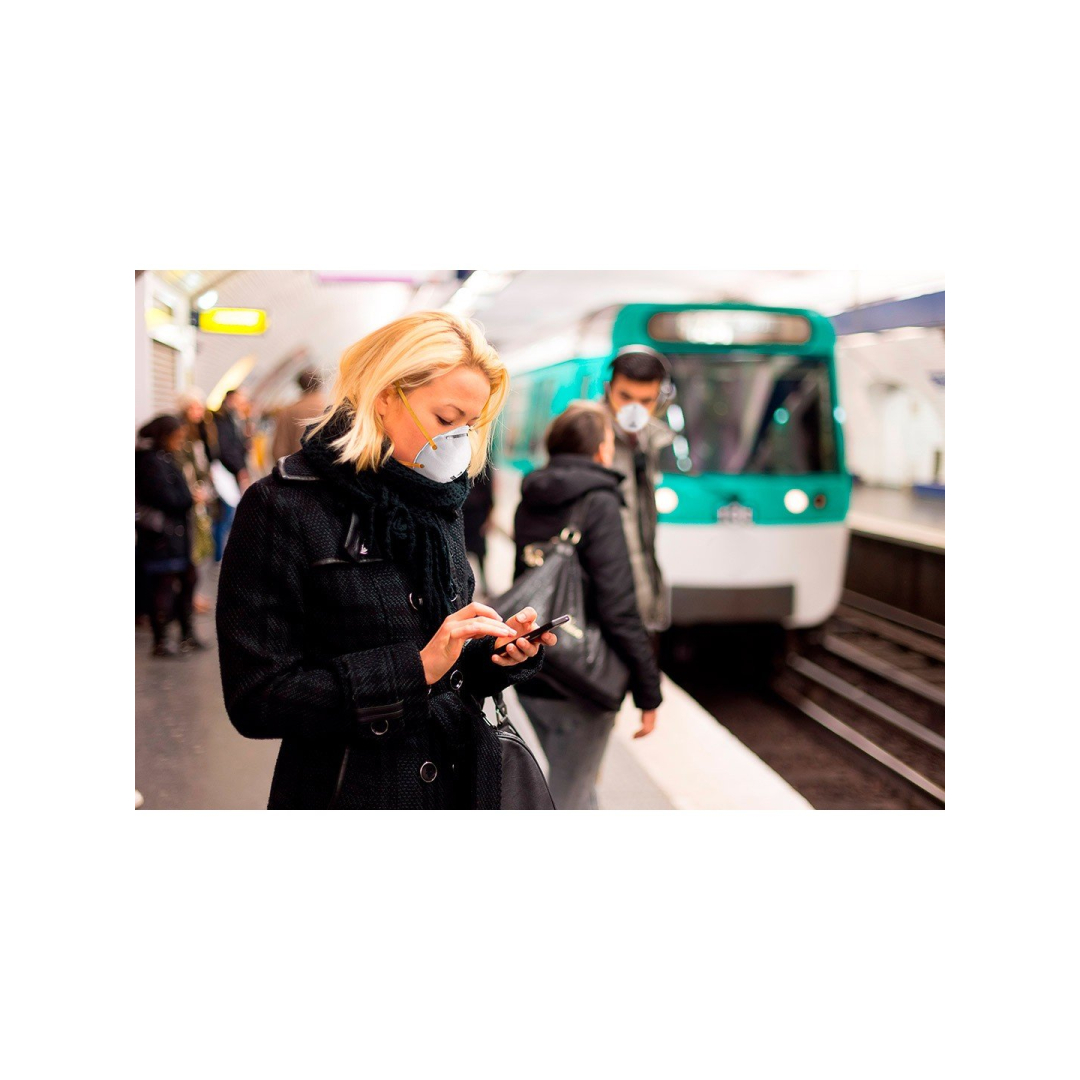 Puskaukė FFP2, vienkartinė, 5 vnt. 2