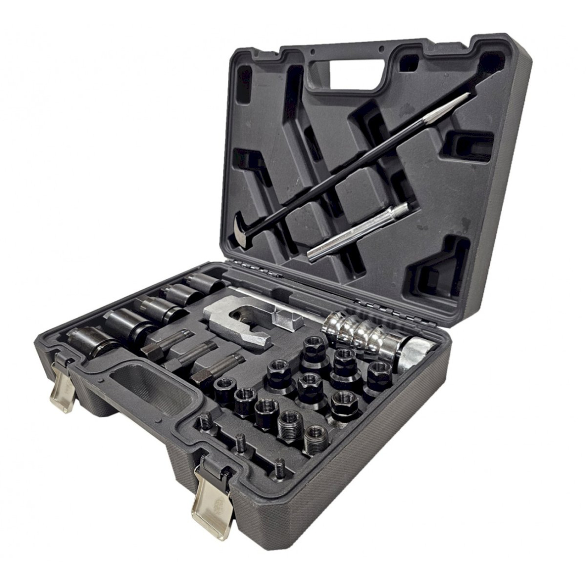 Purkštukų išėmėjų / iškalėjų rinkinys | su atbuliniu plaktuku | 25 vnt. (AE25H) Purkštukų išėmėjų / iškalėjų rinkinys | su atbuliniu plaktuku | 25 vnt. (AE25H)