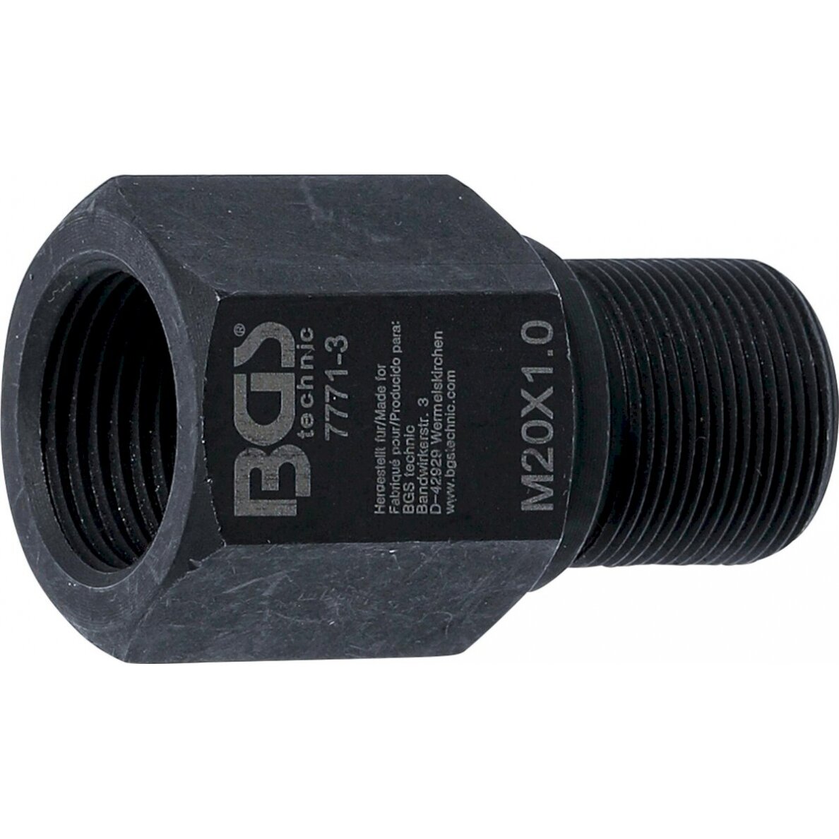 Purkštukų išėmimo adapteris iš BGS 7771 | M20 x M20 x 49 mm (7771-3) Purkštukų išėmimo adapteris iš BGS 7771 | M20 x M20 x 49 mm (7771-3)