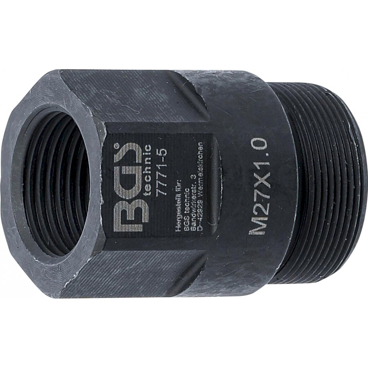 Purkštukų išėmimo adapteris iš BGS 7771 | M27 x M20 x 41 mm (7771-5) Purkštukų išėmimo adapteris iš BGS 7771 | M27 x M20 x 41 mm (7771-5)