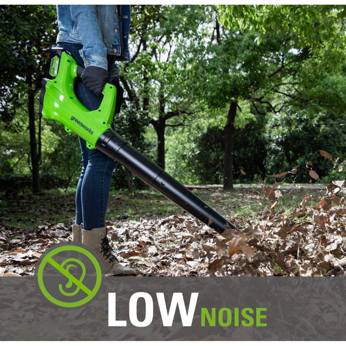 Akumuliatorinis lapų pūstuvas Greenworks G24ABK2, 24 V, 2,0 Ah 1 Akumuliatorinis lapų pūstuvas Greenworks G24ABK2, 24 V, 2,0 Ah 1