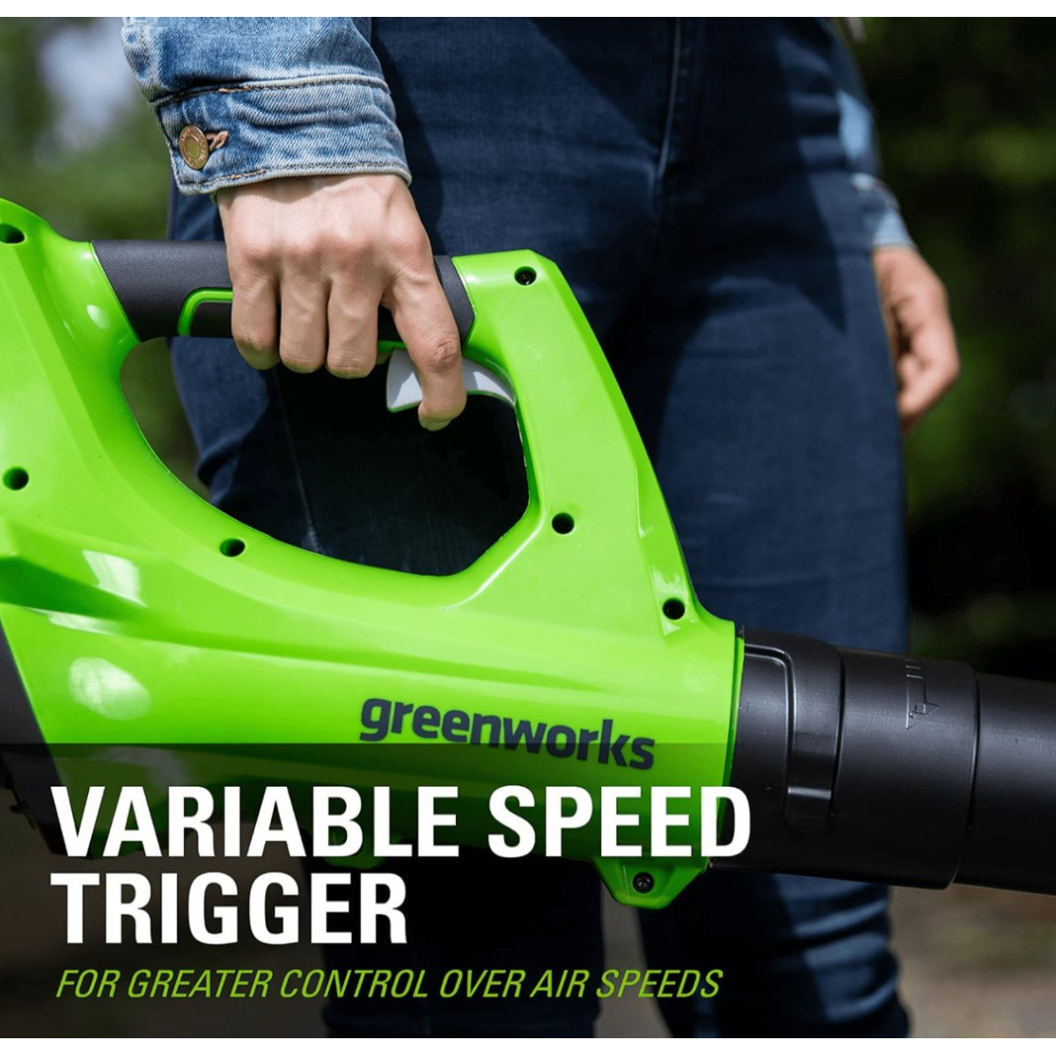 Akumuliatorinis lapų pūstuvas Greenworks G24ABK2, 24 V, 2,0 Ah 2