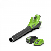 Akumuliatorinis lapų pūstuvas Greenworks G40ABK4, 40 V, 4,0 Ah