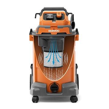 Sauso-drėgno valymo dulkių siurblys DAEWOO DAVC 2500SD, 1200W, 25l 12 Sauso-drėgno valymo dulkių siurblys DAEWOO DAVC 2500SD, 1200W, 25l 12