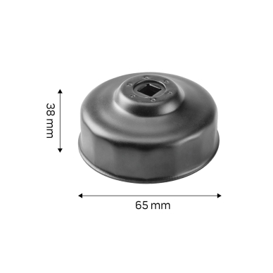 Puodelio tipo alyvos filtro veržliaraktis  65 mm, 14-taškų 6